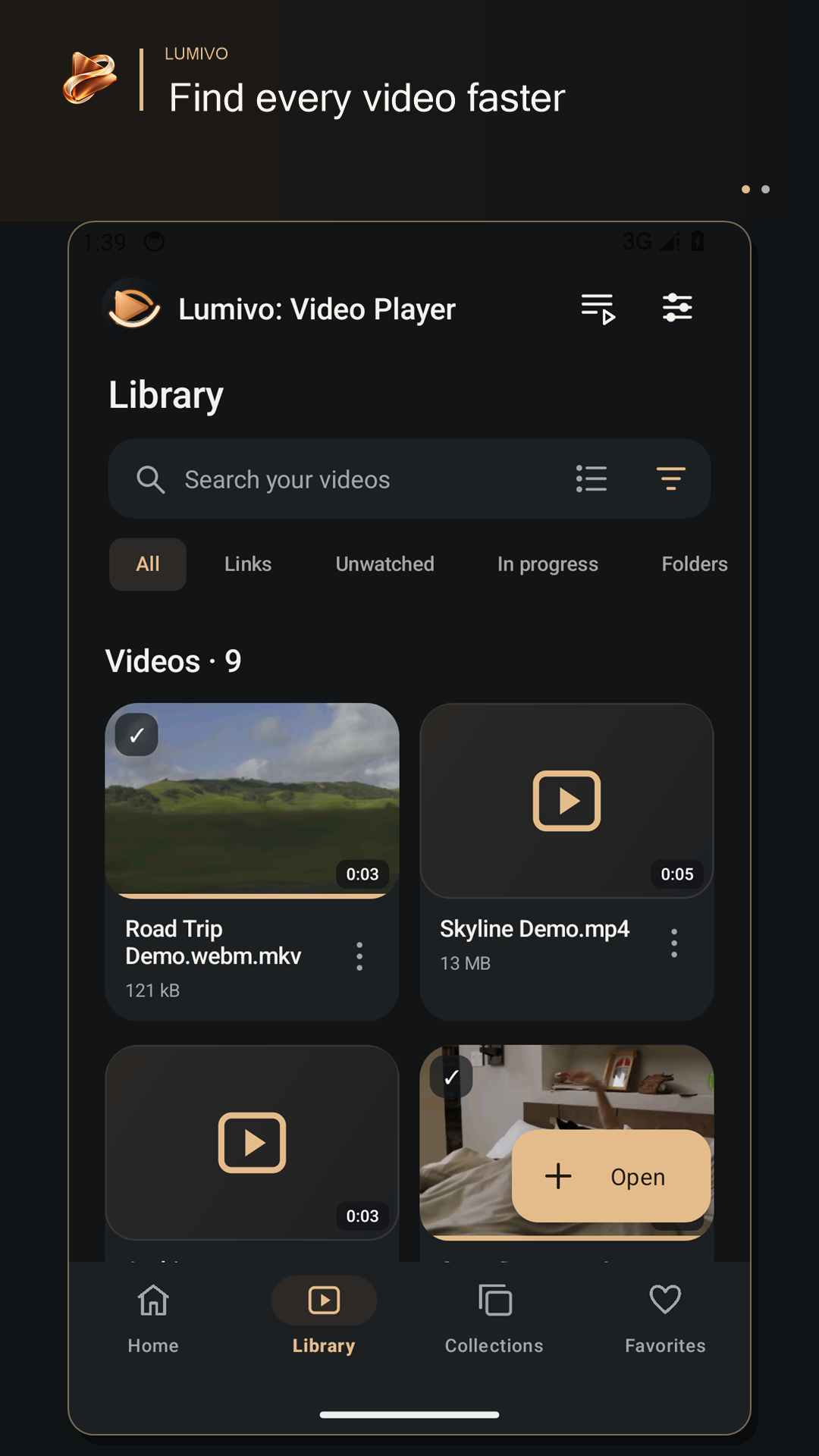 Lumivo video library