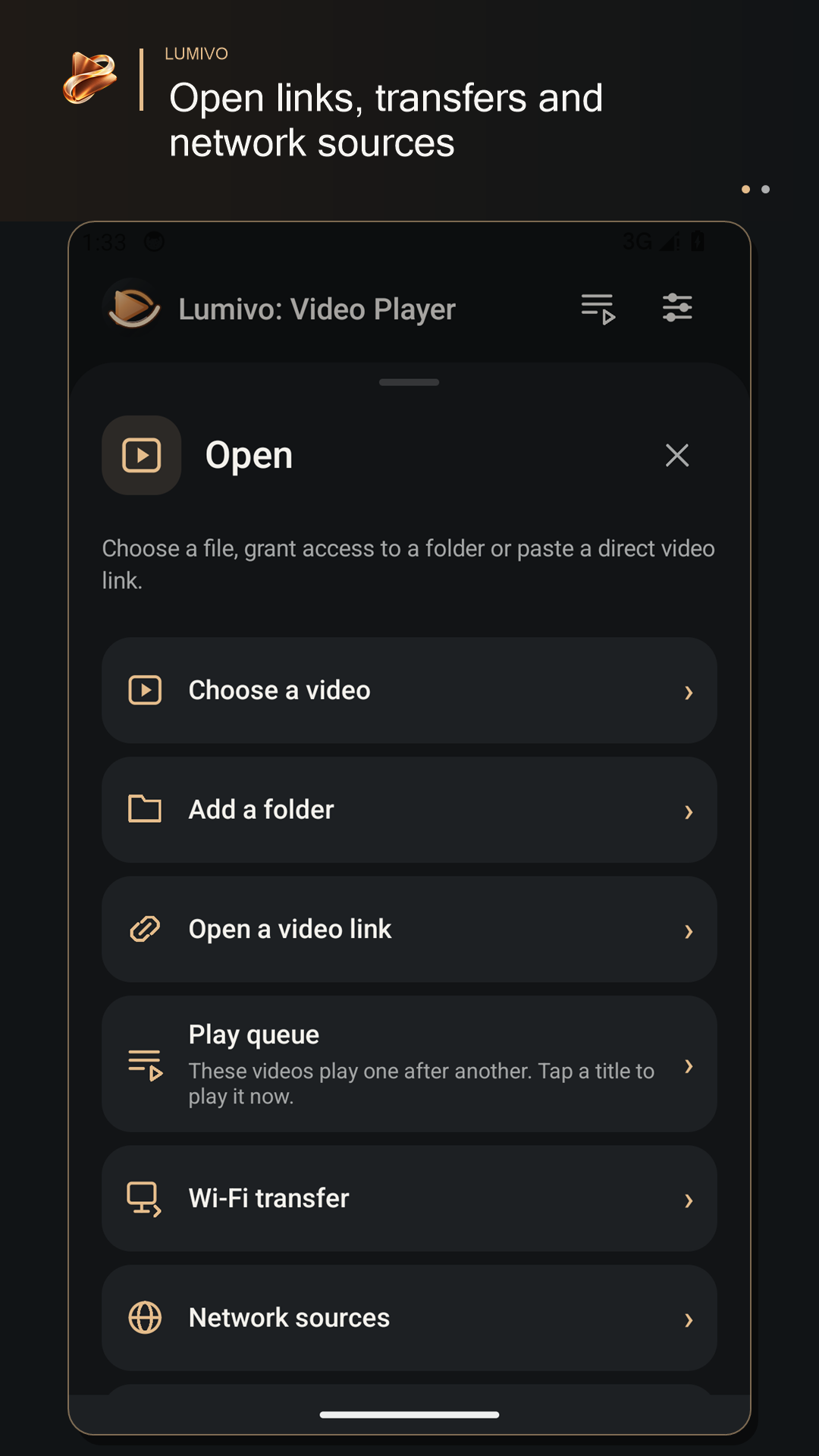 Lumivo links and network sources